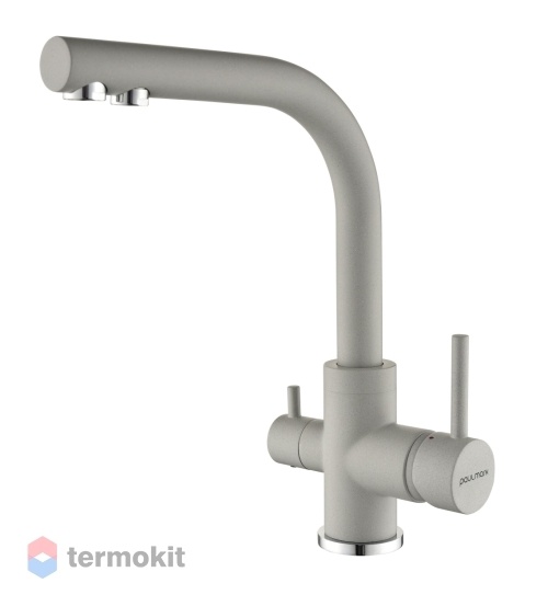 Смеситель для кухни Paulmark Essen серый дым Es213011-GRS
