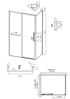Душевой уголок Grossman Style 1950x1000x1000 хром 120.K33.05.1010.10.00