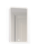 Зеркальный шкаф Jorno Pastel 46 подвесная с подсветкой французский серый Pas.03.46/GR
