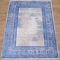 Ковёр Kitroom Art Deco 160х230 прямоугольный синий/серый 3035A