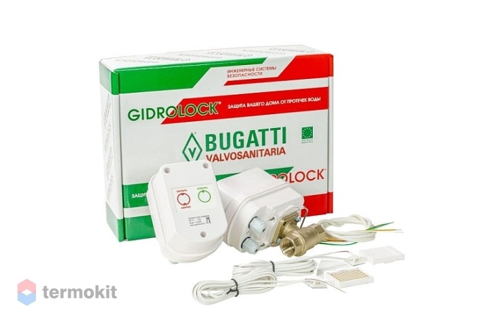 Комплект для защиты от протечек воды Gidrоlock WINNER BUGATTI 1/2