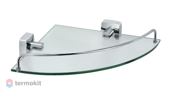 Полка стеклянная угловая Fixsen Kvadro FX-61303A
