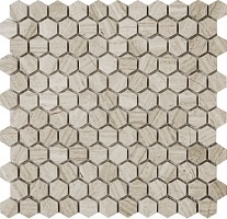 Каменная мозаика Q-Stones QS-Hex011-25H/10 30,5х30,5