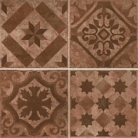 Керамогранит Ceracasa Livorno Deco Medici Terracotta Rect. (mix) декор 40,2x40,2