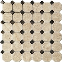Каменная мозаика Natural Octagon 7M036+7M022-BP (4,8x4,8+1,5x1,5) 30,5х30,5