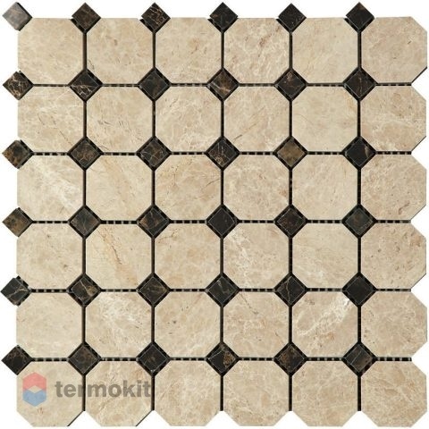 Каменная мозаика Natural Octagon 7M036+7M022-BP (4,8x4,8+1,5x1,5) 30,5х30,5