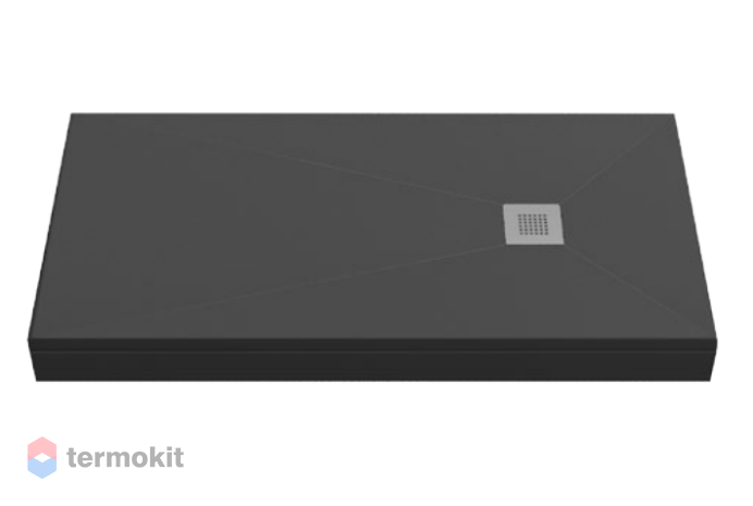 Душевой поддон Creto Ares 1600x800x30 черный 1-0070