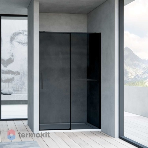 Душевая дверь Vincea Slim Soft 1200x2000 черный (тонированное стекло) VDS-1SS120CGB