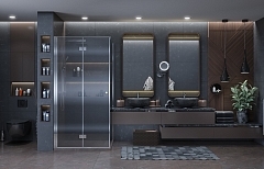 Душевой уголок Ambassador Diamond 2000x1000x1000 хром левый 12011106L