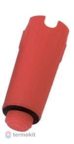 Заглушка для опрессовки пластиковая 1/2" AG, красная