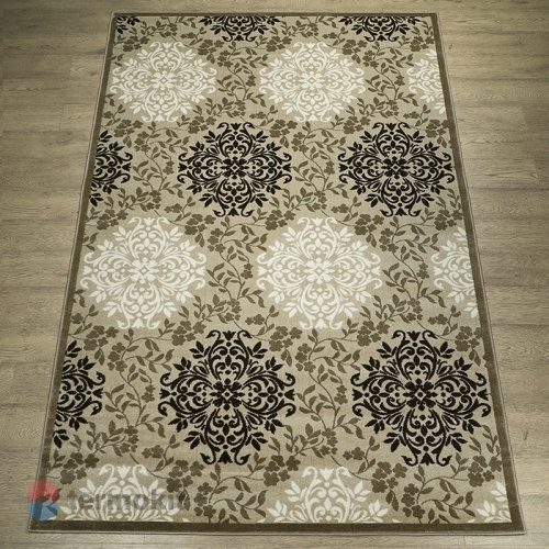 Ковёр Kitroom Круиз 80x150 прямоугольный бежевый/коричневый 22302 29626