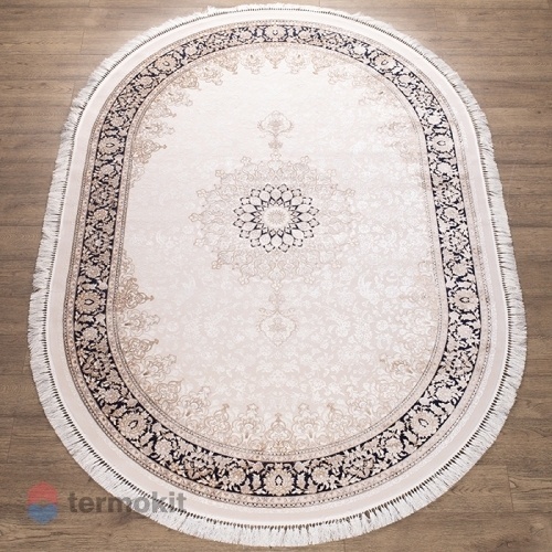 Ковёр Kitroom Semerkand 80x150 овальный бежевый 1303B