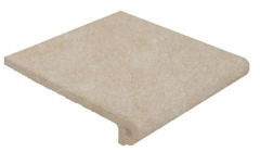 Ступень Gres de Aragon Peldano Redondo 33 Capri Beige фронтальная 32,5x33