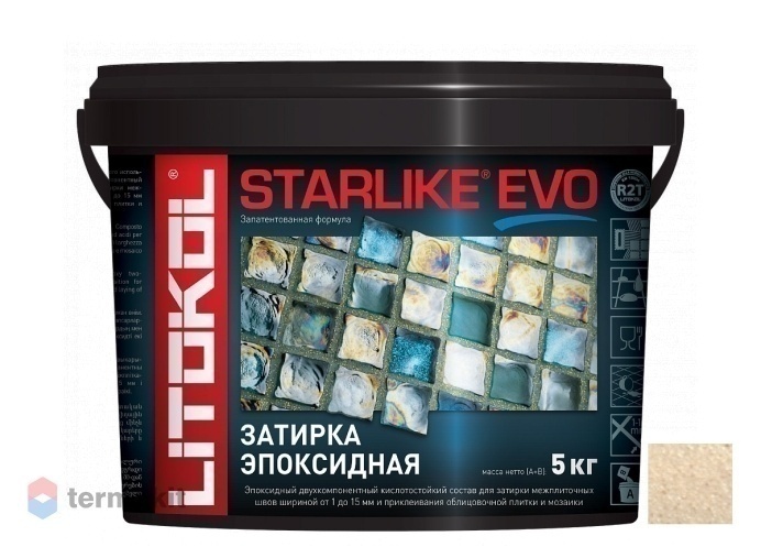 Затирка Litokol эпоксидная Starlike Evo S.208 Sabbia 5кг