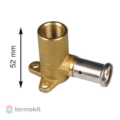 HENCO Водорозетка ВР, латунь пресс, 16x1/2" (52 мм)