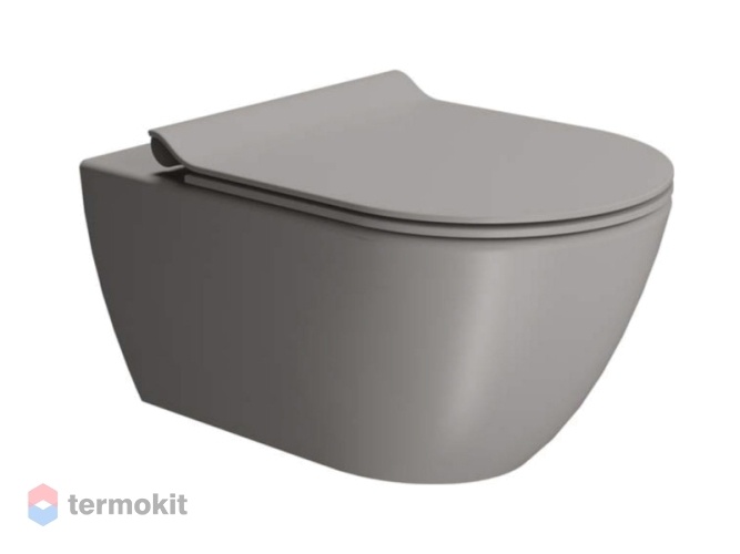 Чаша унитаза подвесного GSI PURA tortora matt 8815FR205