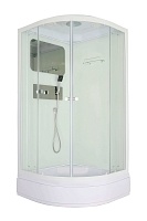 Душевая кабина Parly Bianco 95x95 (прозрачное стекло) белый BMM95