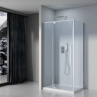Душевой уголок Black&White Stellar Wind 1950x1000x1000 хром S812 CC-1000x1000