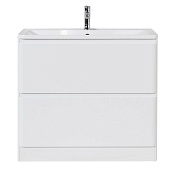 Тумба под раковину 90 напольная BELBAGNO Albano Bianco Lucido ALBANO-900-2C-PIA-BL