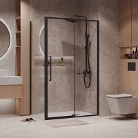 Душевой уголок Niagara Nova 1950x1200x900 черный матовый NG-85-12AB-A90B-34