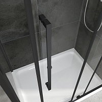 Душевой уголок ABBER Schwarzer Diamant 1950x1200x600 черный AG30120BH-S60B-S60B