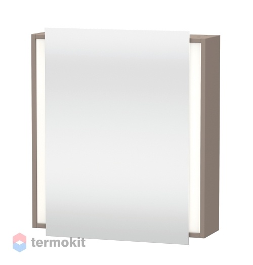 Зеркальный шкаф Duravit Ketho 65 с подсветкой Базальт KT7530R4343