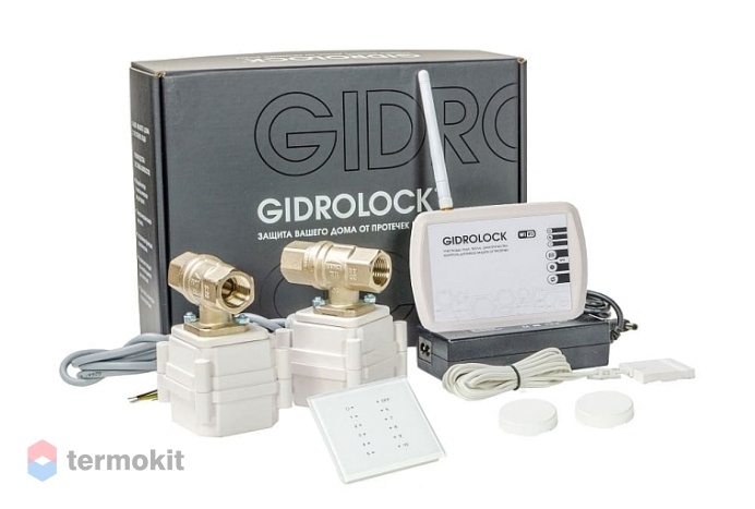 Комплект для защиты от протечек воды Gidrolock RADIO + WIFI 1/2