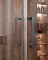 Душевой уголок Cezares Molveno 1950x1200x900 оружейная сталь MOLVENO-AH-21-90+30-C-GM-IV