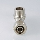 Фитинг обжимной тройник с переходом на наружную резьбу Valtec 26 x 3/4"
