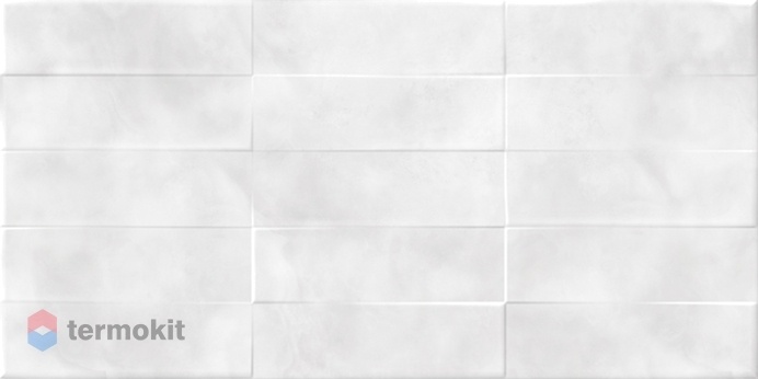 Керамическая плитка Cersanit Carly рельеф кирпичи светло-серый (CSL523D) 29,8x59,8