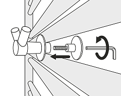 Вешалка крючок Виктория н/ж для ДР Сунержа, арт. 00-2010-0002