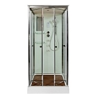 Душевая кабина Deto V 100x100 Хром (прозрачное стекло) V1015