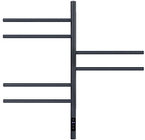 Электрический полотенцесушитель Vincea VTD-1S2CGE 430x800, графит, таймер Уцененный