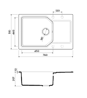 Мойка для кухни Omoikiri Yonaka-78-LB-BL 4993341