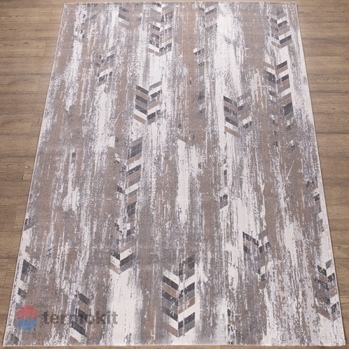 Ковёр Kitroom Kalahari 80x150 прямоугольный бежевый/светло-серый W9732