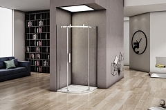 Душевой уголок Good Door ALTAIR 1950x900x900 хром (узорчатое стекло) АЛ00007