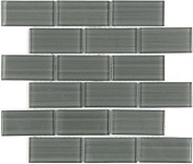 Мозаика Caramelle Mosaic Impressioni Mattoni Grigio (5x10) 30x30