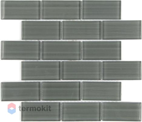 Мозаика Caramelle Mosaic Impressioni Mattoni Grigio (5x10) 30x30