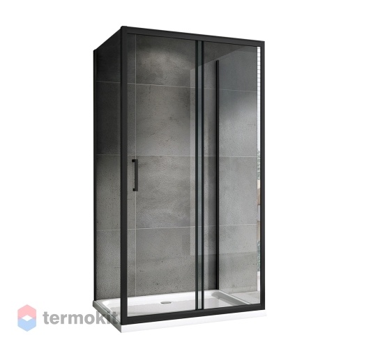Душевой уголок ABBER Schwarzer Diamant 1950x1200x1000 черный AG30120B-S100B-S100B