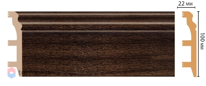 Плинтус цветной Decomaster D232-438 ДМ