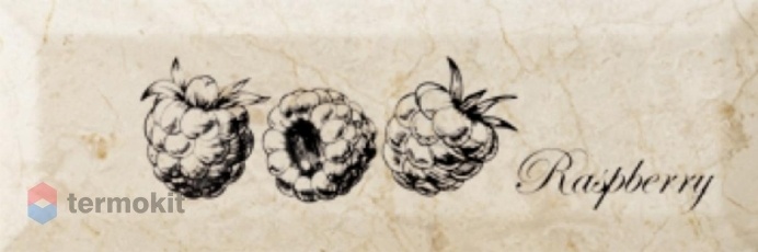 Керамическая плитка Monopole Fruit Mistral Raspberry декор 10x30