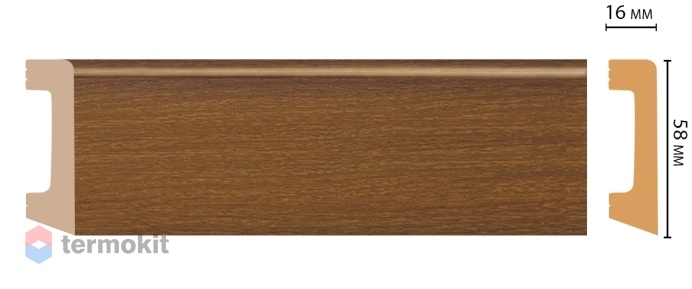 Плинтус цветной Decomaster D234-85 ДМ