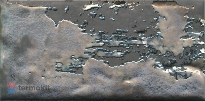 Керамическая плитка Kerama Marazzi Граффити TG/C04/19067 декор металл серый темный 9,9х20