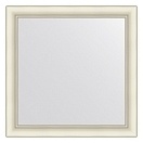 Зеркало в багетной раме EVOFORM DEFINITE 64 белый с серебром BY 7618