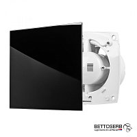 Накладка для вытяжного вентилятора BETTOSERB черное стекло