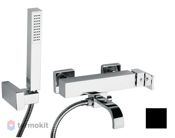 Смеситель для ванны и душа Paini Dax-R черный матовый 84PZ105R