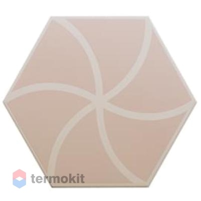 Керамогранит DNA Tiles Fancy Waves Pink 20x23