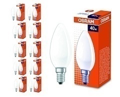 Лампа накаливания Osram CLAS B матовая 40W E14, 10 шт.