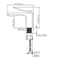 Смеситель для раковины NTBagno черный матовый NT1801B УЦЕНЕННЫЙ