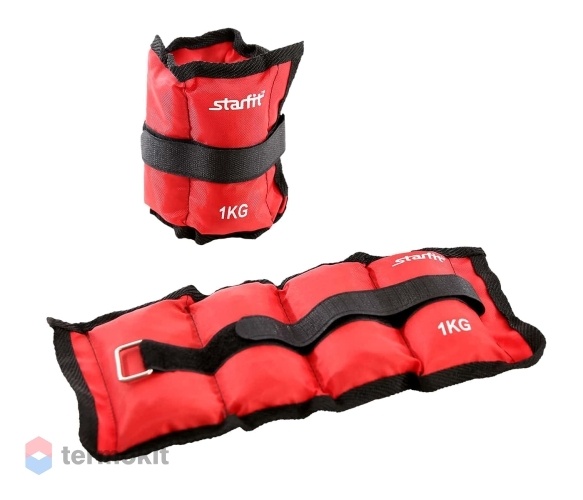 Утяжелители Starfit WT-401 1 кг, красный